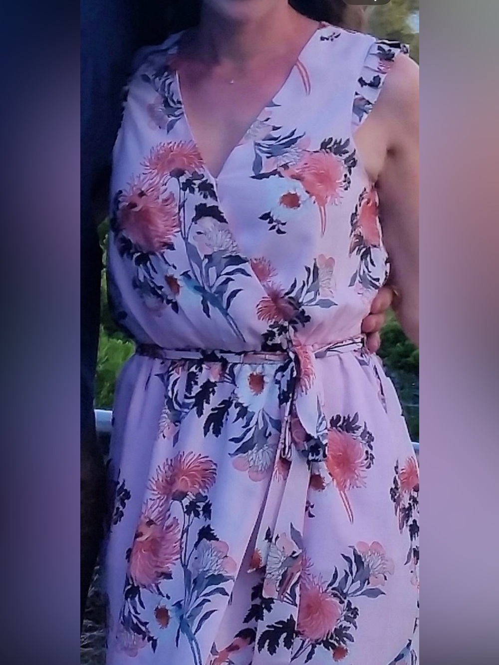 Tokito Faux Wrap Dress with removable belt